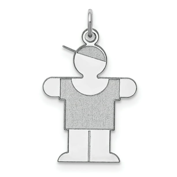 Sterling Silver Hugs Kid Charm Sterling Silver Hugs Kid Charm